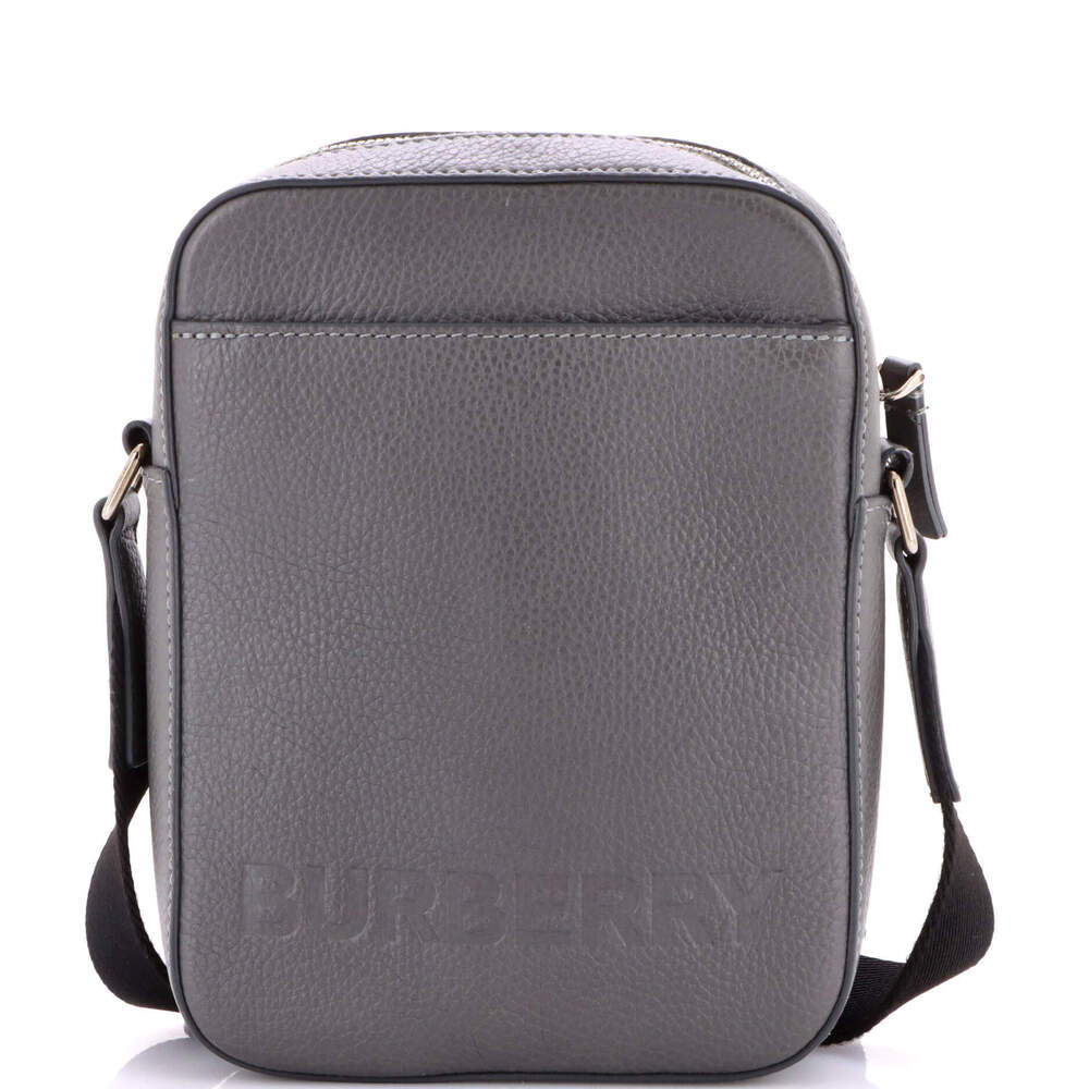 Burberry Small Thornton Crossbody Bag Logo Embossed Leather